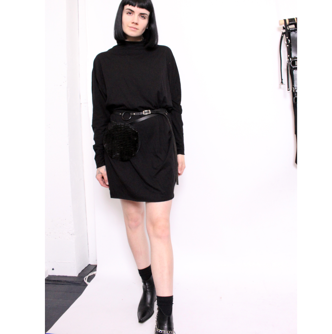 "Me to Me" MockNeck BatWing Dress