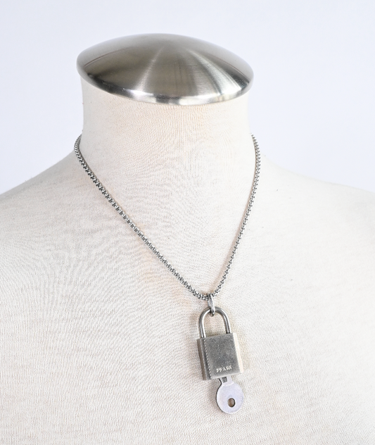 Silver lock&key Necklace