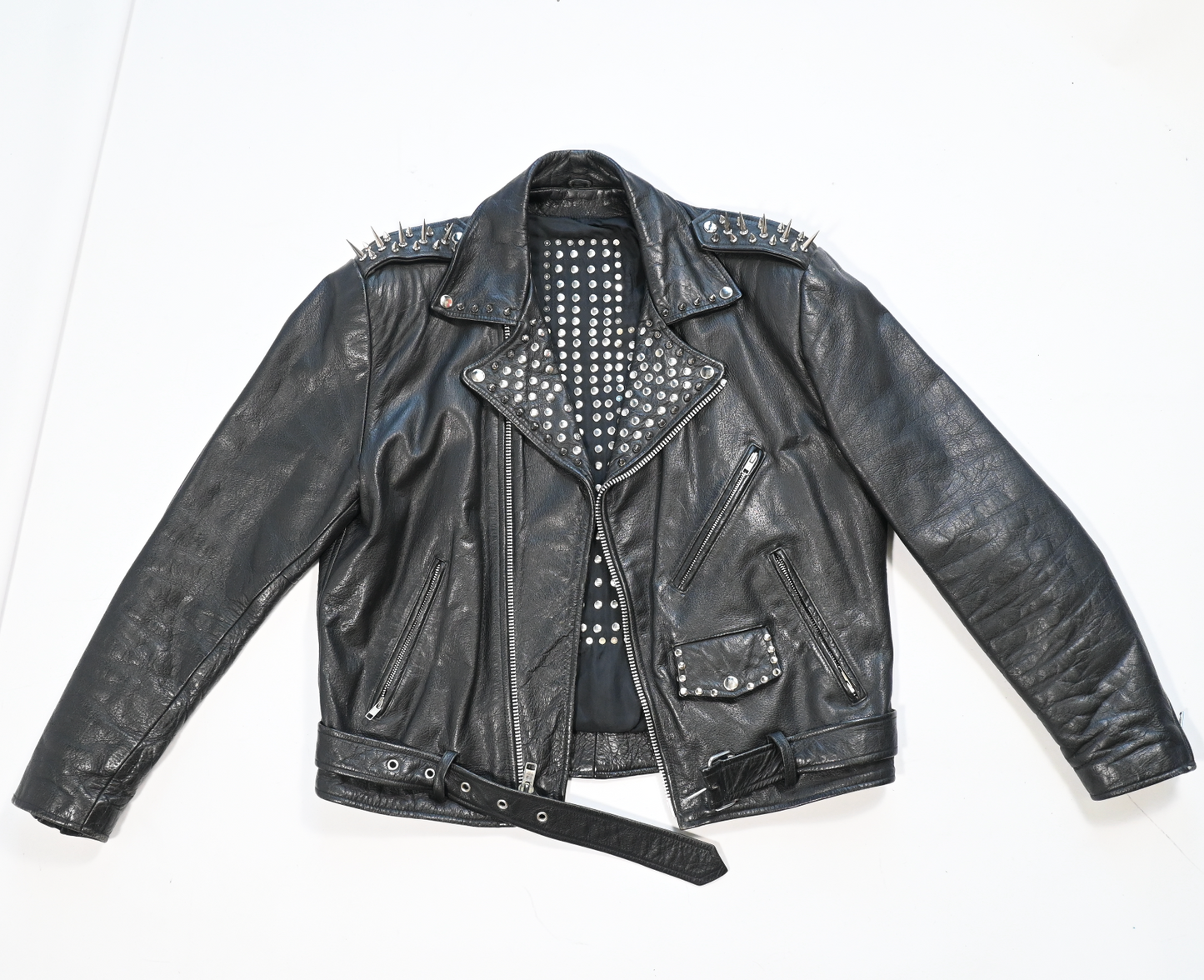 DAN 7:20 Leather Studded Jacket