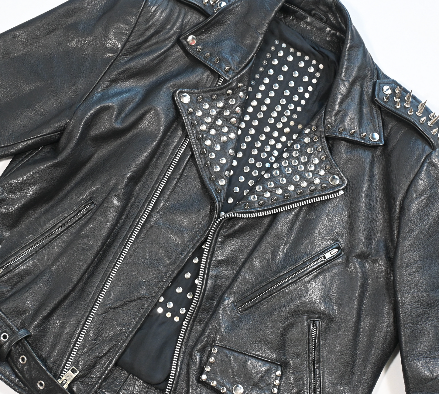 DAN 7:20 Leather Studded Jacket