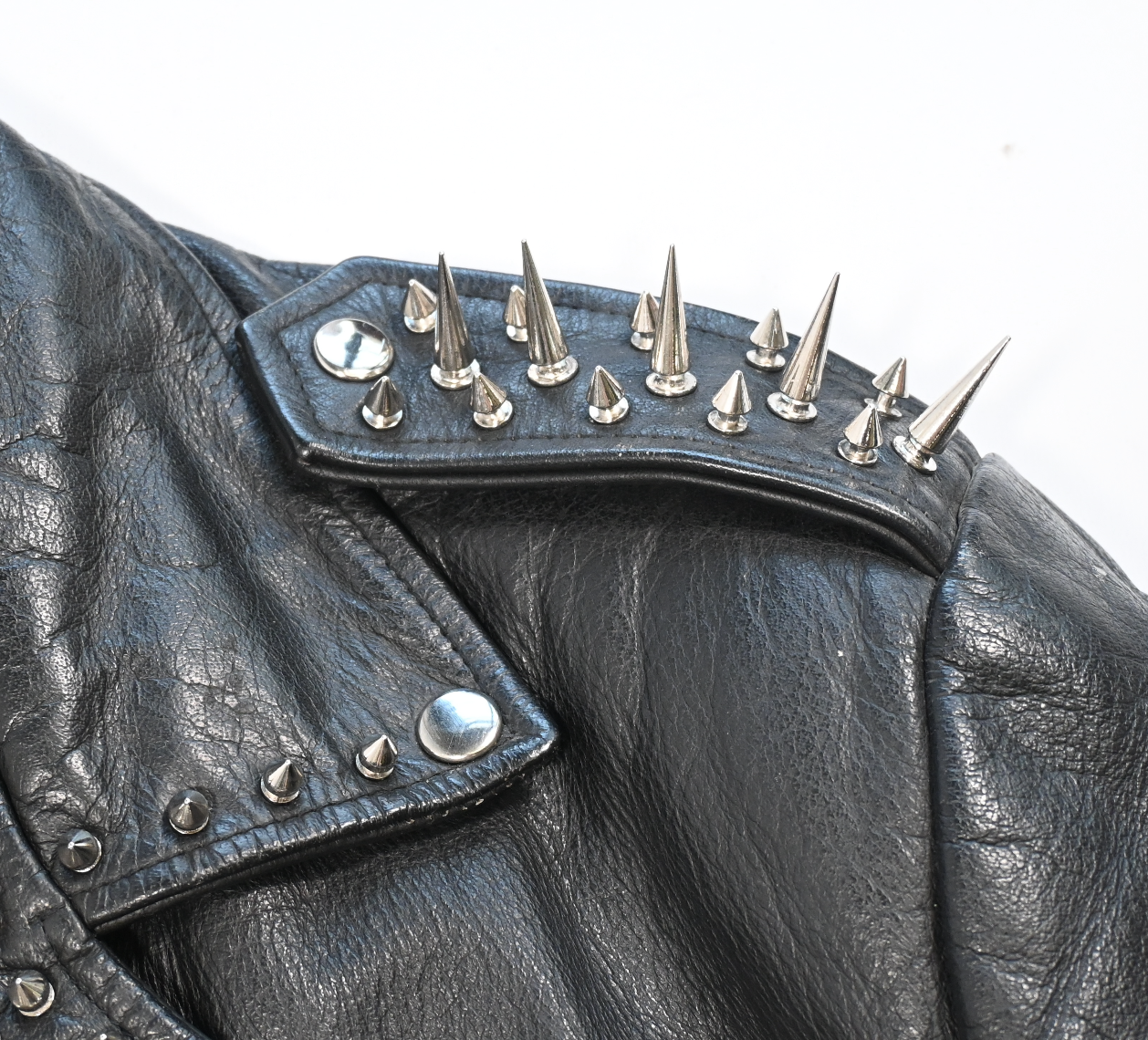 DAN 7:20 Leather Studded Jacket