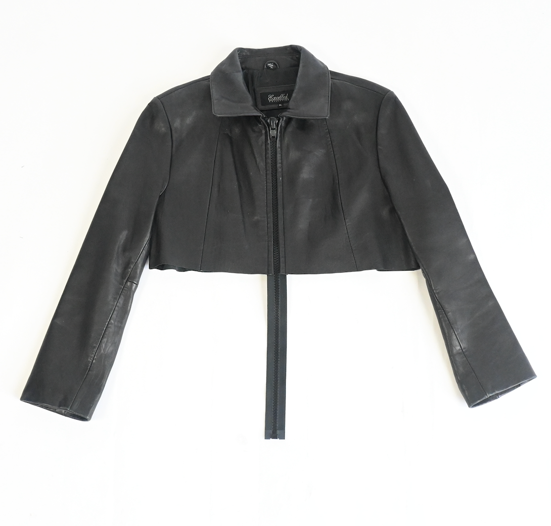 Leather "CRY BABY" jacket