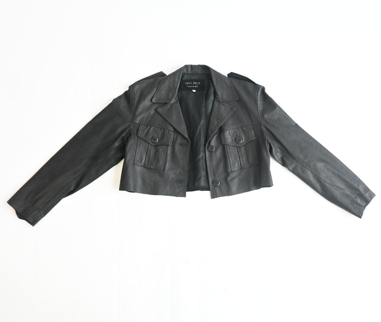 Leather "CRY BABY" jacket