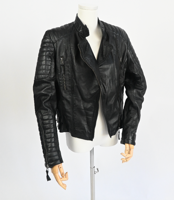 RUNWAY "HAPPY SAD" leather jacket