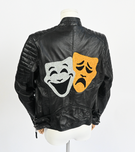 RUNWAY "HAPPY SAD" leather jacket