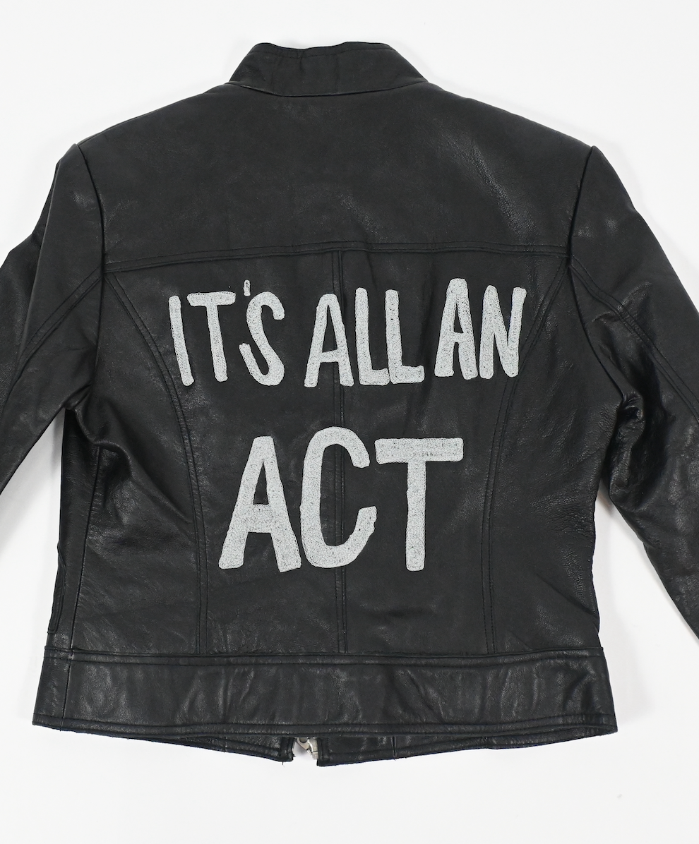 RUNWAY "ITS ALL AN ACT" leather jacket