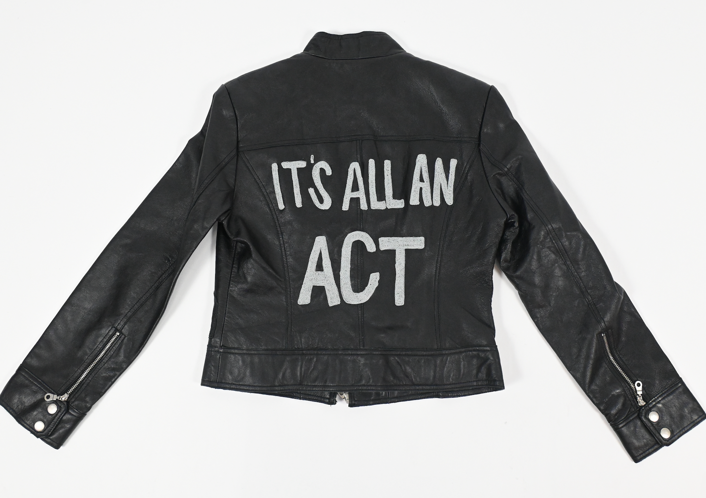 RUNWAY "ITS ALL AN ACT" leather jacket