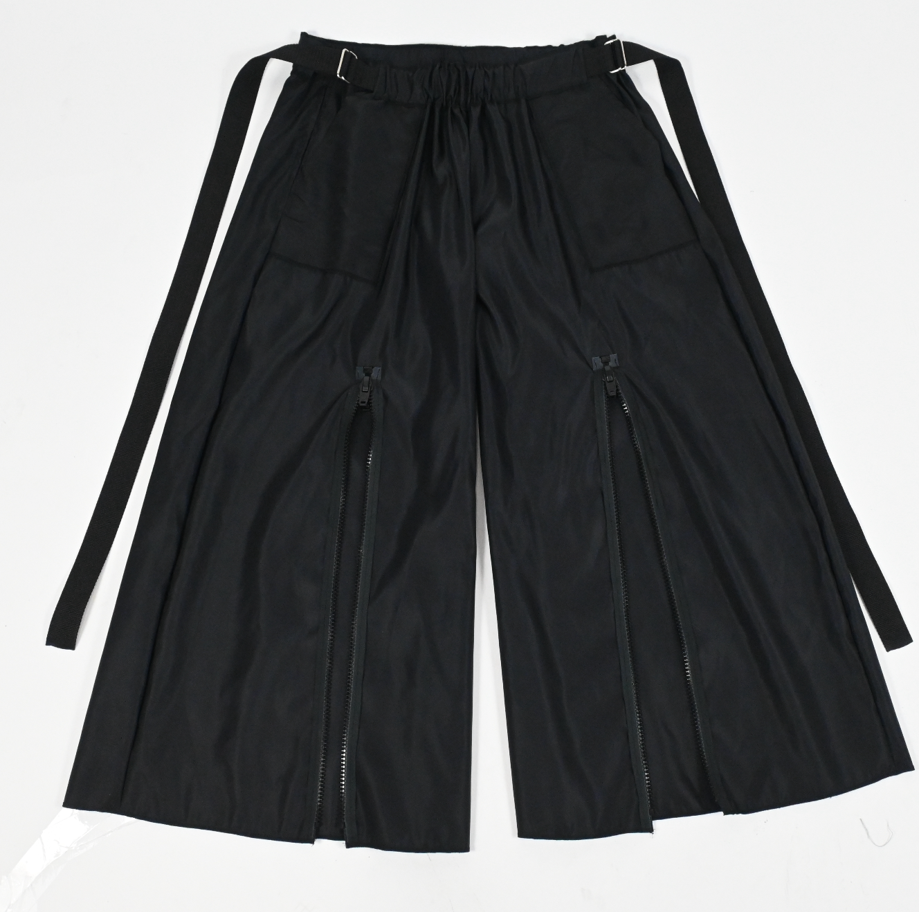 RUNWAY Black Nylon Zip pants (multiple sizes)