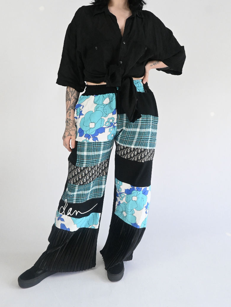 Wide Leg Scrap Pants (Small)